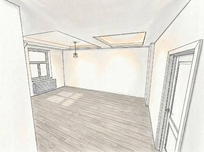 Appartamento di 5 locali recentemente ristrutturato sul Kaßberg – Wohn/Essbereich und TV Ecke