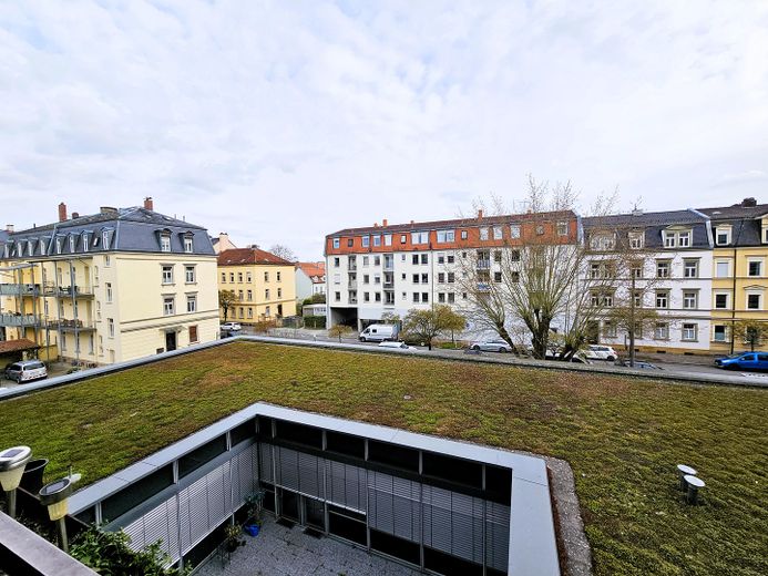 Blick vom Balkon