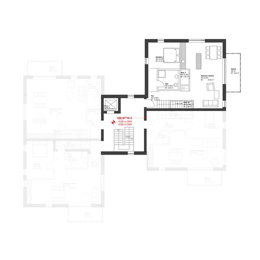 Beeindruckende Maisonette-Wohnung mit Balkon und Studio im Dachgeschoss – Foto 6