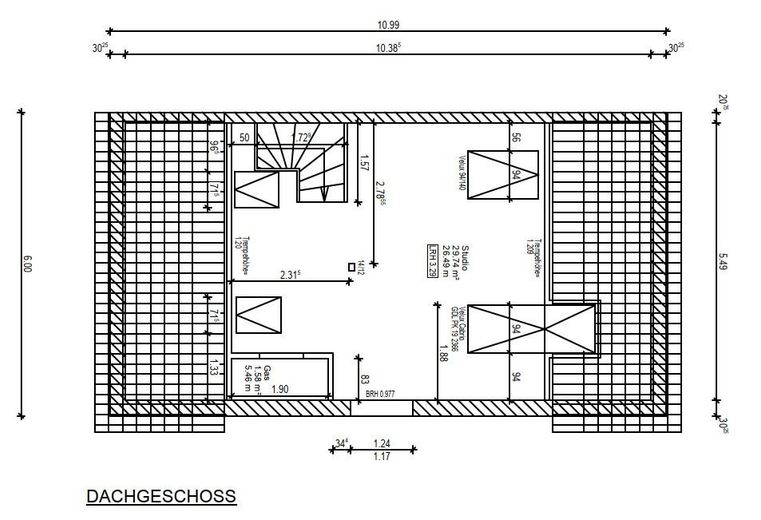 Renoviertes Haus mit Wintergarten, Garage, Werkstatt und Traumgarten - Energieeffizienz Klasse C – Dachgeschoss