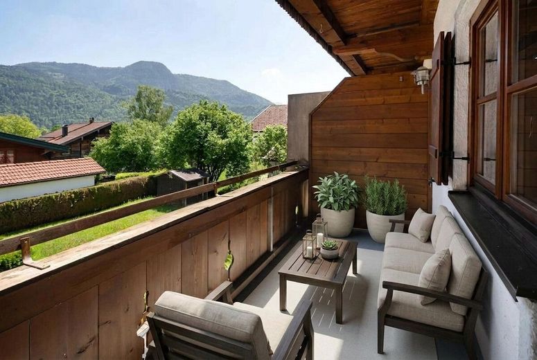 Bergblick inklusive - 2-Zimmer-Wohnung in Schleching – Visualisierung