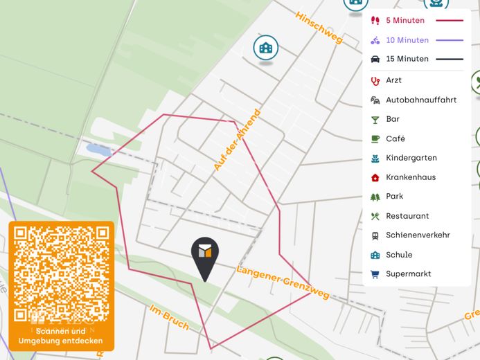 Okazja: 750m2 działka budowlana w Bremerhaven-Lehe / w pobliżu Langen – Lageplan