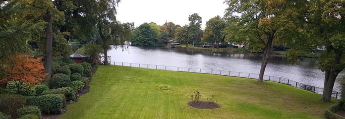 JOKER : 2 Zi. möbliert direkt an der Alster  mit Garten Süd-West - BLICK auf den FEENTEICH – Garten zur Mitbenutzung