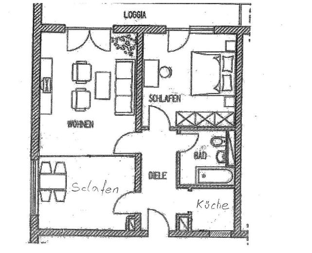 1093 Moderne 3-Zimmer-Wohnung mit Loggia und Skylineblick – Foto 3