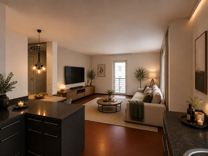 Charmante 2-Zimmer-Wohnung mit Balkon, 2xTG-Stellplätzen und Ausbaupotenzial in Nürnberg-Wöhrd – WZ4 AI
