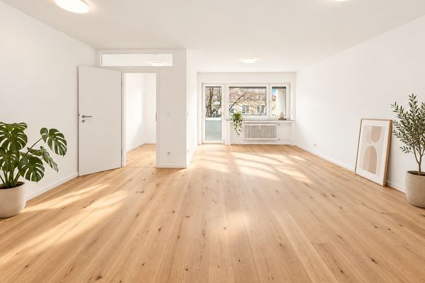 Sanierte 3-Zimmer-Wohnung m. Balkon, ruhige Lage, provisionsfrei von privat (leer)