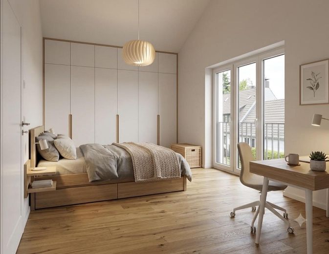 Erstbezug: Niedrigenergiehaus in Düsseldorf-Kalkum, provisionsfrei, Süd-West-Lage – Gestaltungsbeispiel