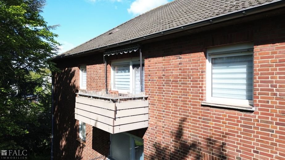 Aussenansicht Wohnung m. Balkon