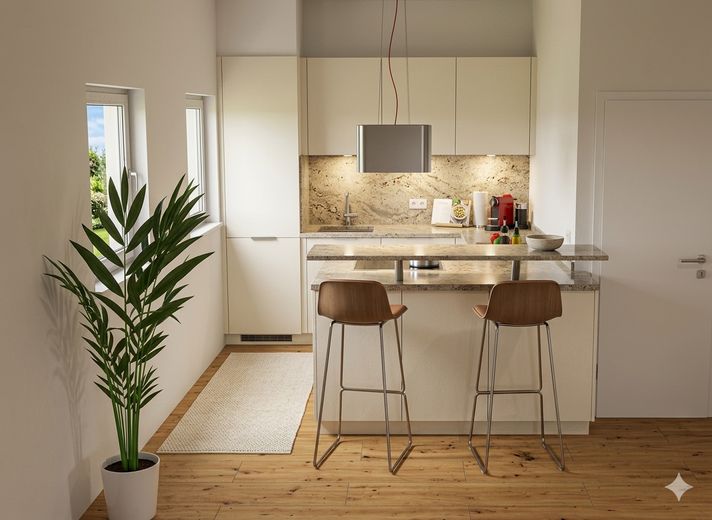 Einfach einziehen und wohlfühlen – hochwertig sanierte 3,5-Zimmer-Wohnung – Wohnküche von HEM Küchenstudio