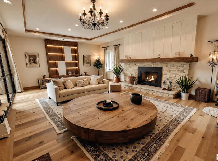 KI -Visualisierung Wohnzimmer