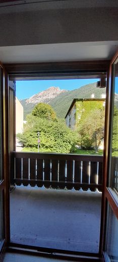 Blick Schlafzimmer auf Berge
