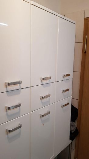 Einbauschrank im Bad