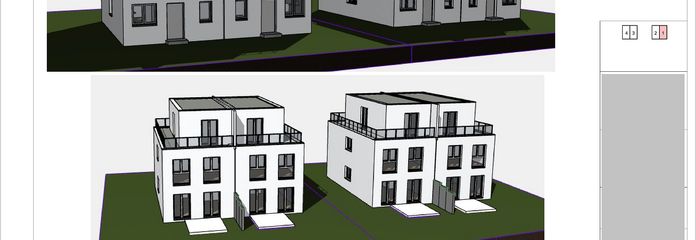 Moderne 3D-Darstellung der gep