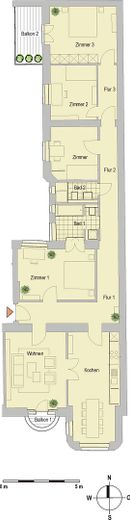 Grundriss Beletage