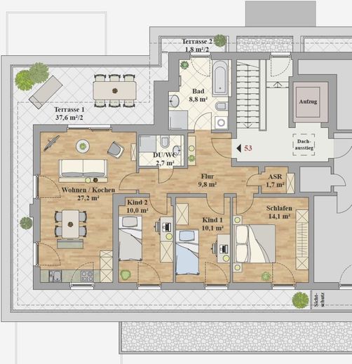 PRIMA OCCUPAZIONE dal 01.11.2026  APPARTAMENTO DI 4,0 LOCALI – Grundriss_WE_53