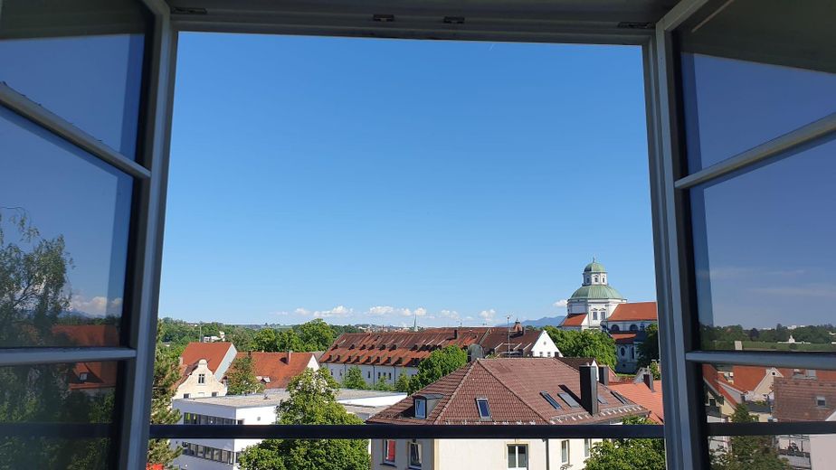Blick aus dem Wohnzimmer