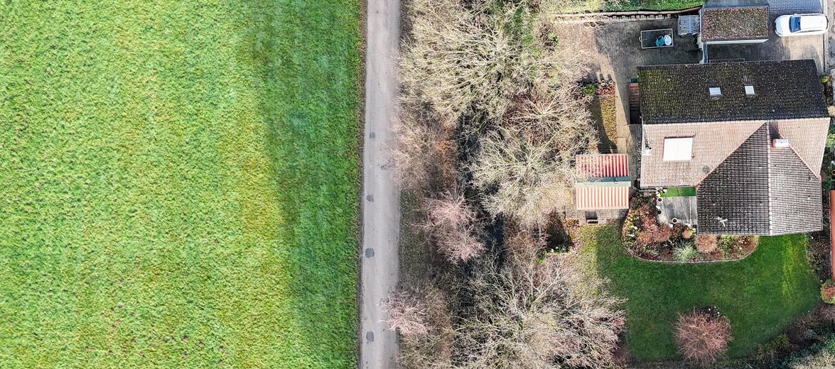 Grundstück von oben