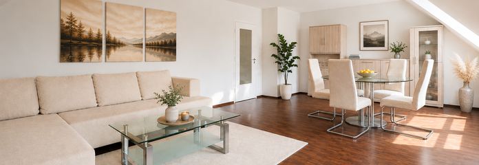Helle 3-Zi.-DG-Wohnung + XXL-TG-Eckplatz, 2 Balkone, EBK, 95m² in Karlsfeld PROVISIONSFREI
