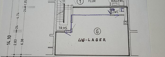 Grundriss Lager UG