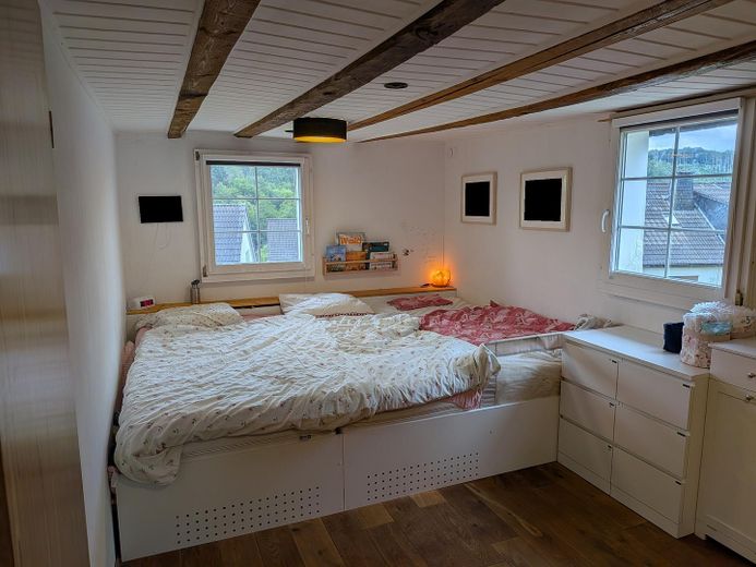 Fachwerkhaus mit Talblick - historisches Wohnen im Grünen bei Bielstein – Schlafzimmer 1. OG