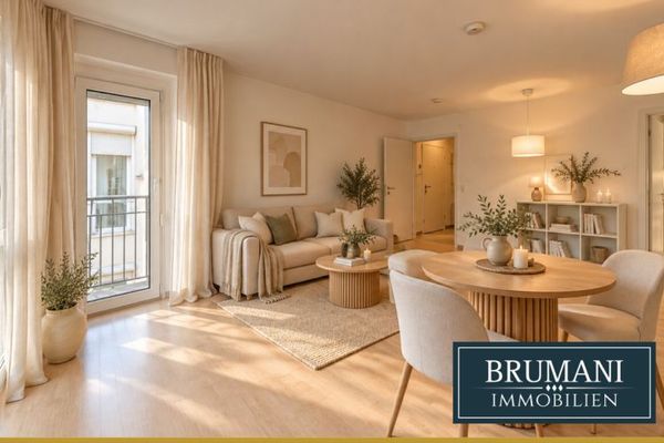 BRUMANI | Lichtdurchflutete 1-Zimmer-Wohnung mit Einbauküche in Freiburg-Wiehre