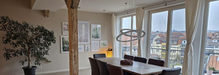 Unique 4-room loft apartment in a central location in Fulda with a view – Essbereich
