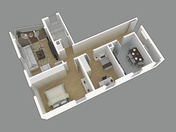 IN RUHIGER LAGE DENKENDORFS - helle hochparterre Wohnung mit Tageslichtbad, SüdbaIkon und Stellplatz – Grundriss EG