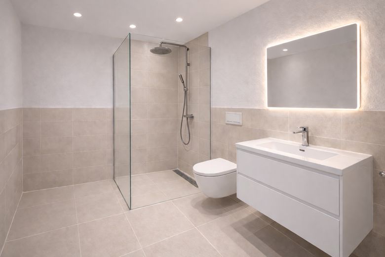 Badezimmer mit Toilette