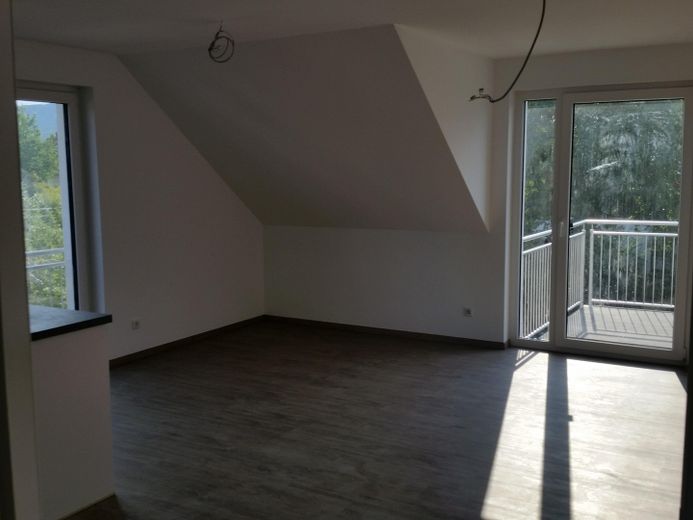 Traumhafte Dachgeschosswohung mit Blick zum Herkules – großes Wohn- und Esszimmer