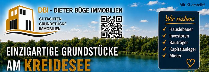 Seegrundstück LK Cuxhaven ca. 970 m² 1. Reihe, Panorama-Seeblick, 1a-Lage von 21745 Hemmoor