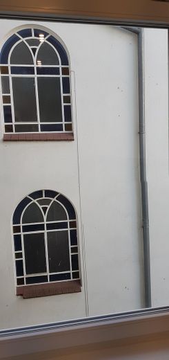 Gewerbe, Gen. als Arzt-Praxis liegt vor ,  kernsaniert, 3fiso-Fenster, parallel z.Mühlenkamp – Blick aus der Küche
