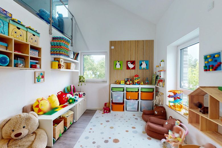 Modernes Wohnen für Familien: Freistehendes A+ Einfamilienhaus mit großzügigen Außenflächen – Kinderzimmer OG