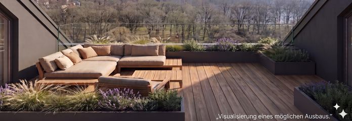 Ihr Penthouse-Projekt über den Dächern Kiels - mit Schrevenparkblick – Ausbaubeispiel Dachterrasse