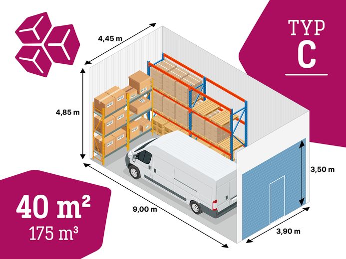 Magazzino capannone commerciale garage deposito a Reinfeld vicino a Lubecca, autostrada A1 – Lager Typ C mit 40qm Reinfeld