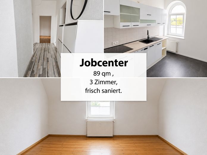 Jobcenter– deine neue Wohnung ist fertig! Job Center–Your new apartment is ready for you to move in! – Wohnung
