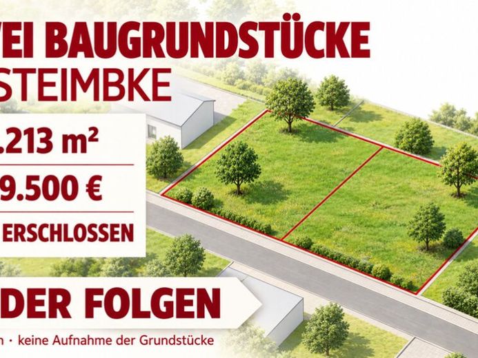 Terreno edificabile completamente urbanizzato a Steimbke: 1.213 m² per la vostra nuova casa – addirittura due lotti! – Foto 1