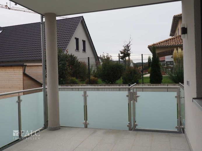 Blick vom Balkon