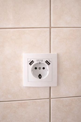 Steckdose mit USB - Anschluss