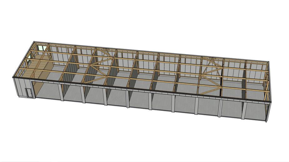 Lager Halle Gewerbehalle Garage Storage in Reinfeld bei Lübeck Autobahn A1 – Grundriss Halle links