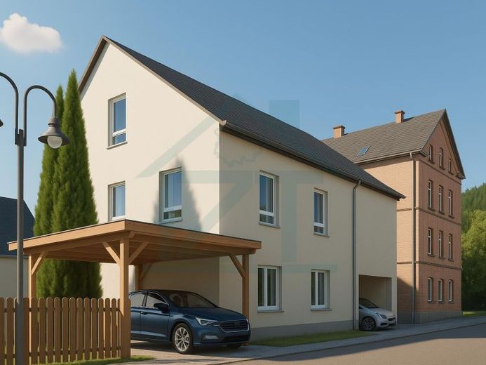 Wohnhaus mit ELW, Werkstatt + Büro-Lagerhaus + 3 x Carport inkl. 698 m² Grundstück in Berga – Foto 1