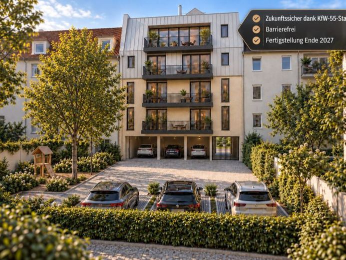 Nuova costruzione, primo ingresso – esclusivo appartamento di proprietà in posizione privilegiata nel quartiere Südweststadt di Karlsruhe – Foto 1