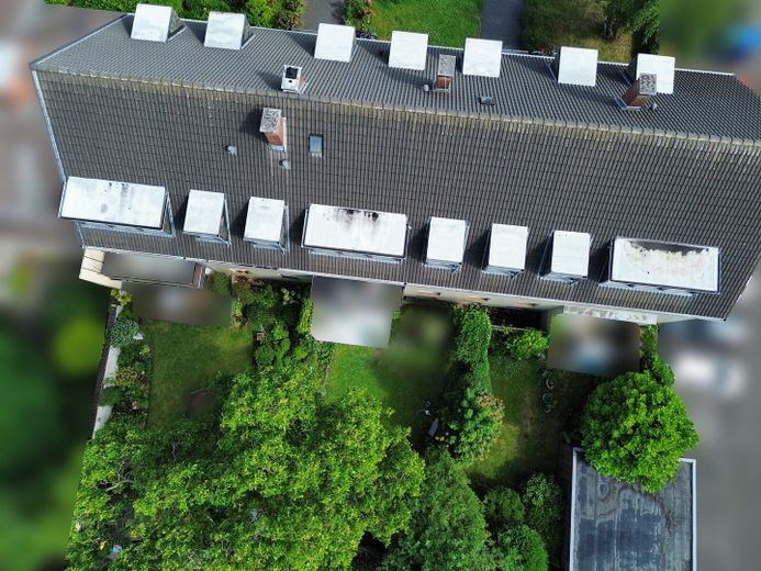 Modernisierte Anlageimmobilie nahe Deutzer Hafen mit langfristigem Entwicklungspotential – Garten von oben