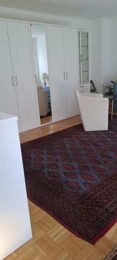 Möbliertes 1-Zimmer Apartment mit Tiefgarage ab sofort an Nichtraucher Single ohne Haustier – Wohn-Schlafzimmer
