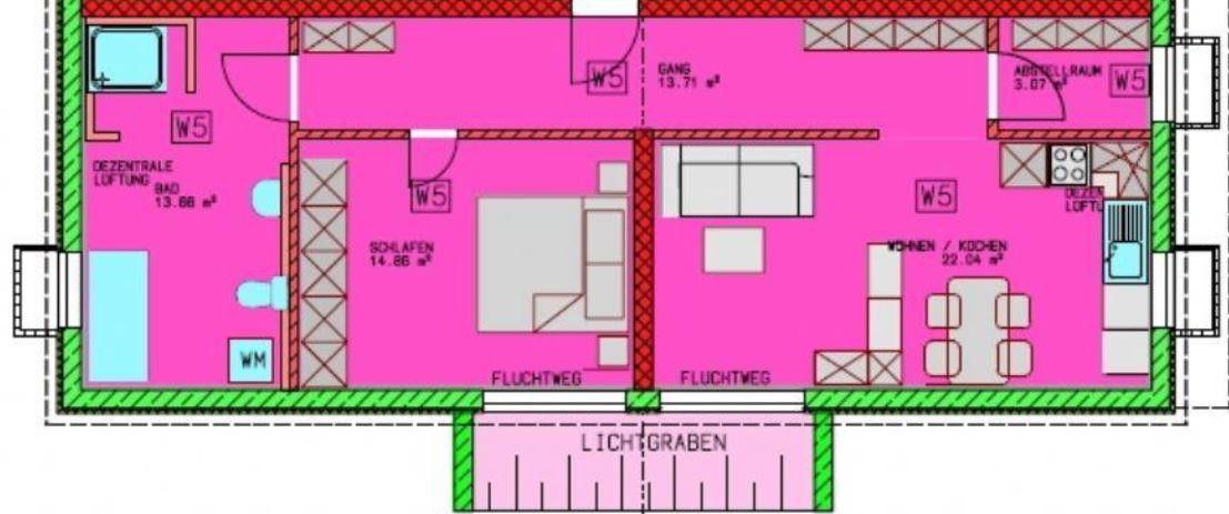 Luminoso appartamento seminterrato di 2 locali – in un tranquillo quartiere residenziale – Foto 7