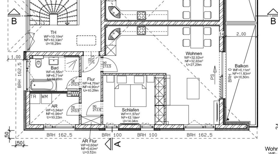Wunderschöne 2-Zimmer-Neubau-Eigentumswohnung in Fallersleben – Grundriss