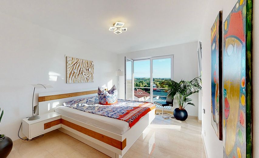 Lage,Lage,Lage - tolles Einfamilienhaus mit grandiosem See- und Bergblick – Zimmer mit Bodenseeblick