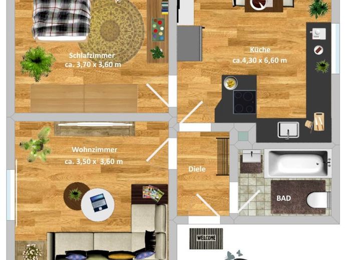Wohnung, DG, Steeler Pfad 27 – Foto 1