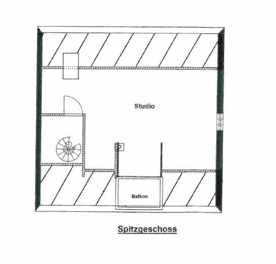 Naturnahes Wohnen in solider Doppelhaushälfte – Grundriss Studio