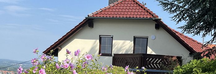 Casa unifamiliare indipendente ai confini immediati della città di Dresda – Blick von Terrasse /Gartenhaus