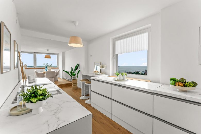 Exklusive Penthouse Wohnung im 22. Stock mit spektakulärem Weitblick – provisionsfrei – Küche